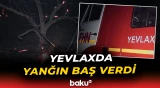 Yevlaxda yolkənarı açıq ərazidə yanğın oldu