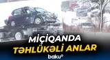 Miçiqanda 100-dən çox avtomobil toqquşdu