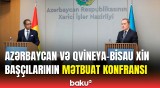 Ceyhun Bayramov və Karlos Pinto Pereiranın Bakıda birgə mətbuat konfransı