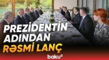 Qəbələdə İlham Əliyevin adından Çexiyanın Baş nazirinin şərəfinə rəsmi lanç verilib