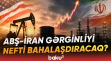 ABŞ-İran gərginliyinin artması qlobal bazarlarda neftin qiymətində yeni sıçrayış yaratdı - Baku TV