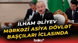 İlham Əliyevin Mərkəzi Asiya Dövlət Başçılarının 7-ci Məşvərət Görüşünün iclasında çıxışı