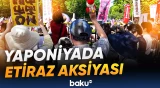 Tokioda hökumətin siyasətinə qarşı etirazlar