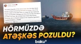 İran Hörmüz boğazında gəmilərə dronlarla hücum edib | Tramp