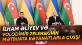Azərbaycan və Ukrayna prezidentləri mətbuata bəyanatlarla çıxış ediblər