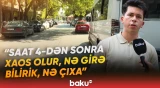 Bakıda maşın yolunu zəbt etdilər, sakinlər özündən çıxdı - Baku TV