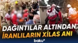 Tehranda davam edən axtarış-xilasetmə işlərindən görüntülər