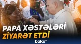 Papa XIV Leo Dualada xəstələrə baş çəkdi