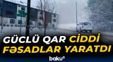ABŞ-də güclü qar ciddi fəsadlar yaratdı