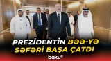 Prezident Birləşmiş Ərəb Əmirliklərindən belə yola salındı