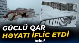 Moskvada güclü qar həyatı iflic etdi