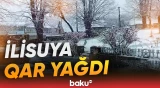 Qaxın İlisu kəndi bəyaz örpəyə büründü