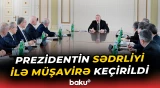 Prezident İlham Əliyev müşavirədə iştirak etdi