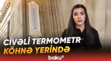 BŞİH-in qarşısında civəli termometr bərpa edilib