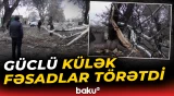 Güclü külək Goranboyda fəsadlara səbəb oldu