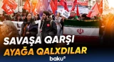 Madriddə Yaxın Şərqdə müharibəyə qarşı etiraz