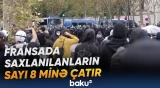Fransada davam edən məktəbli etirazları fonunda minlərlə nəfər saxlanılıb