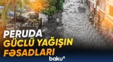 Peruya yağan güclü yağış fəsadlar yaratdı