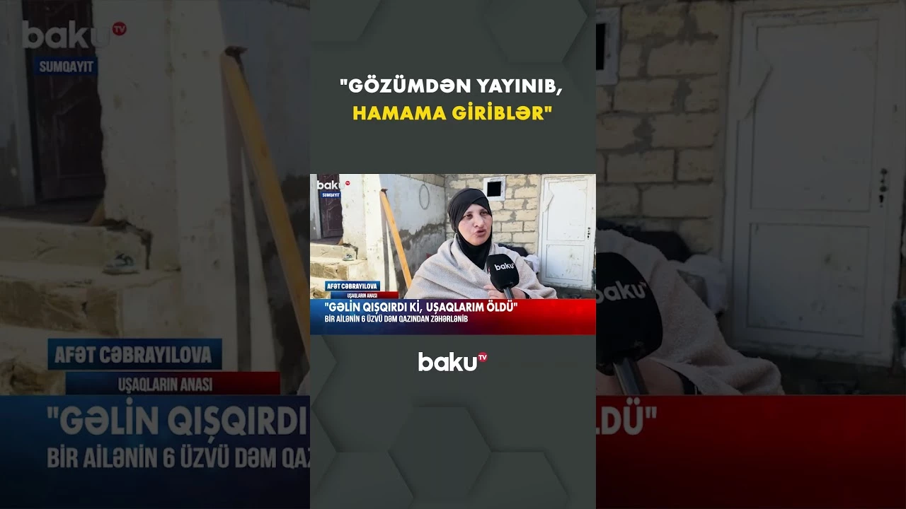 Xəzri Bağlarında dəm qazı alarmı: Ailə üzvləri zəhərləndi - Baku TV