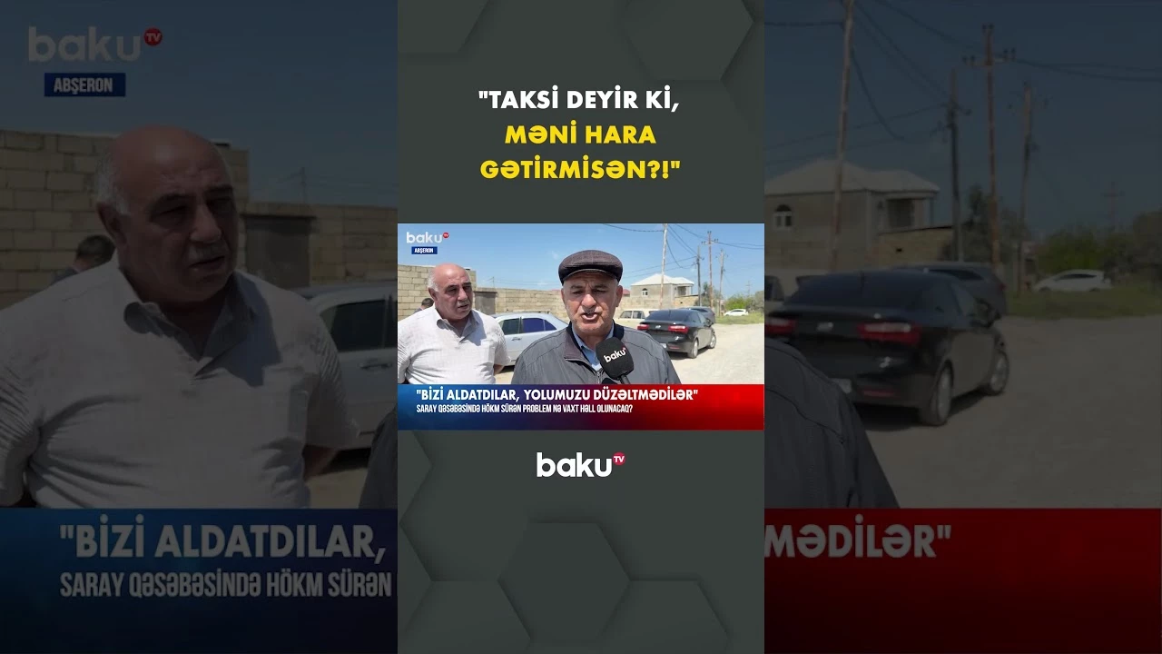 Saray qəsəbəsində hökm sürən problem nə vaxt həll olunacaq? - Baku TV