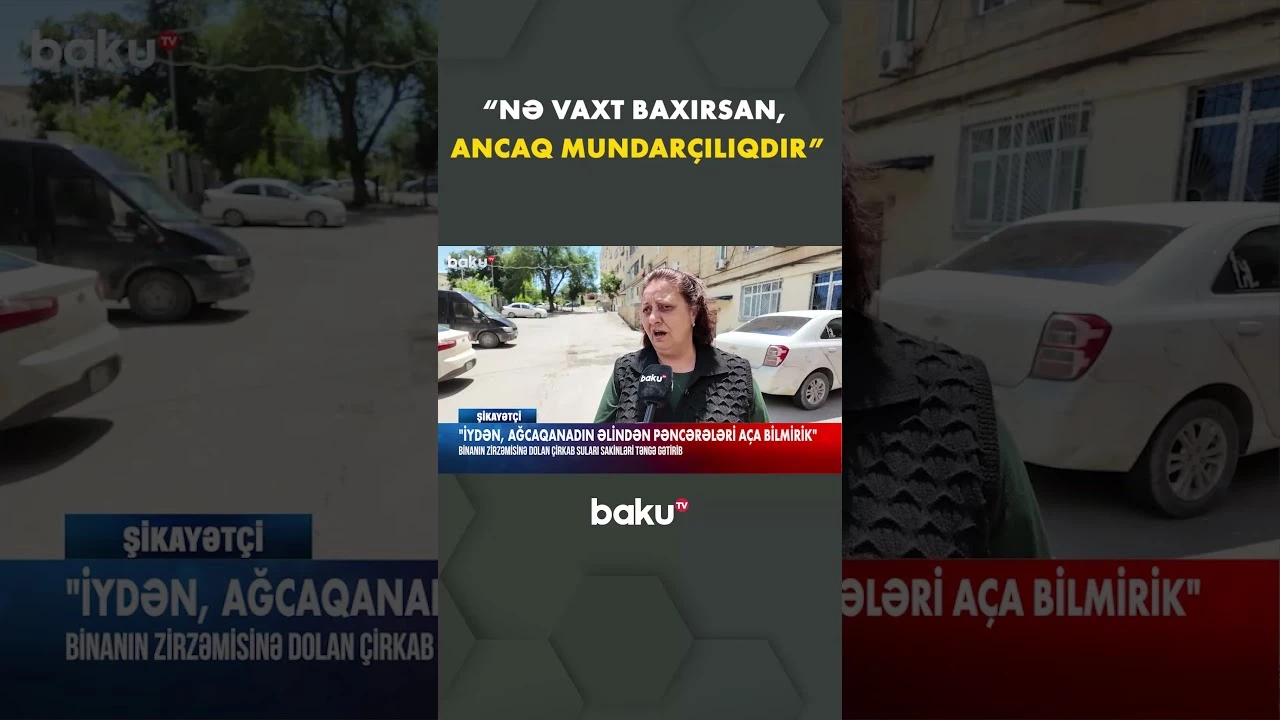 Bu binada sakinlər normal yaşaya bilmir - Baku TV