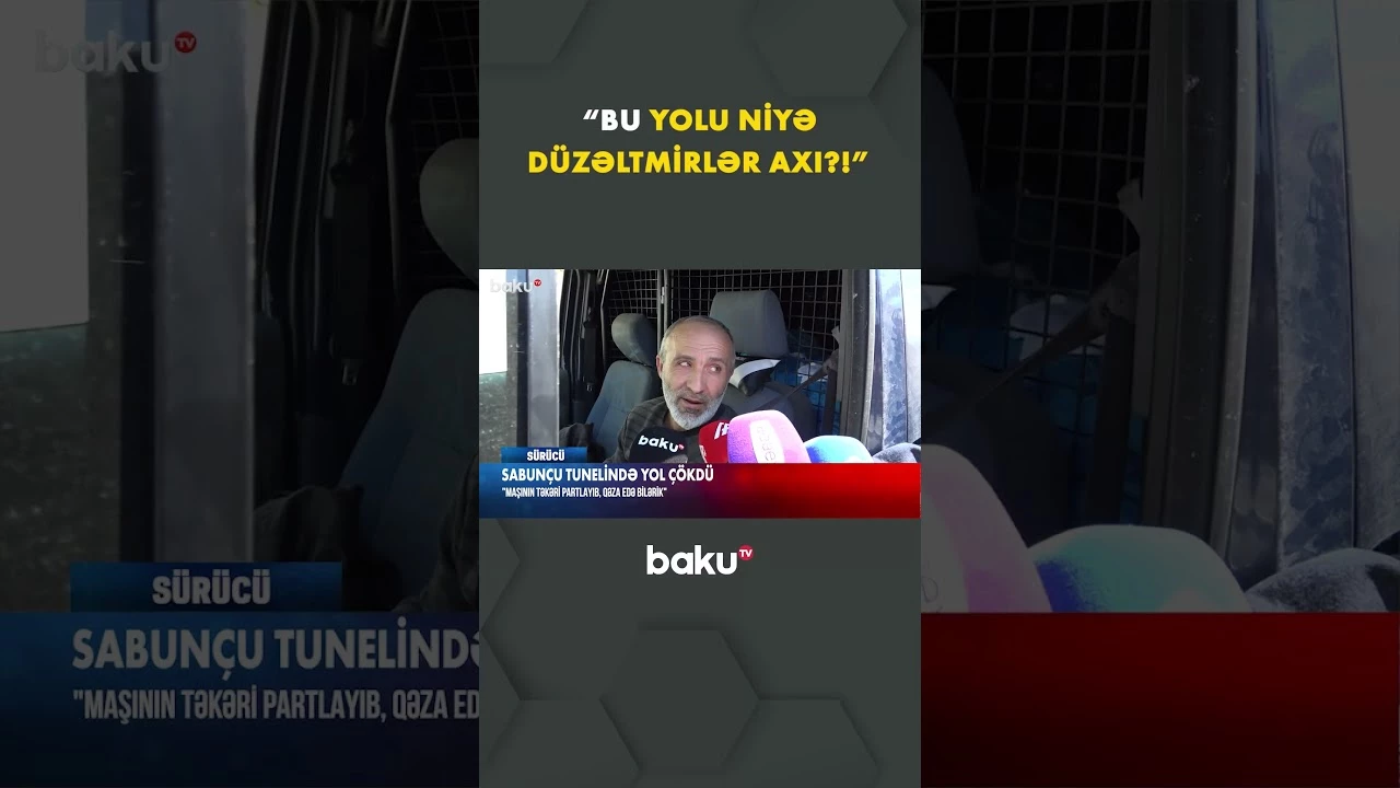 Sabunçu yolunda qorxulu durum - Baku TV