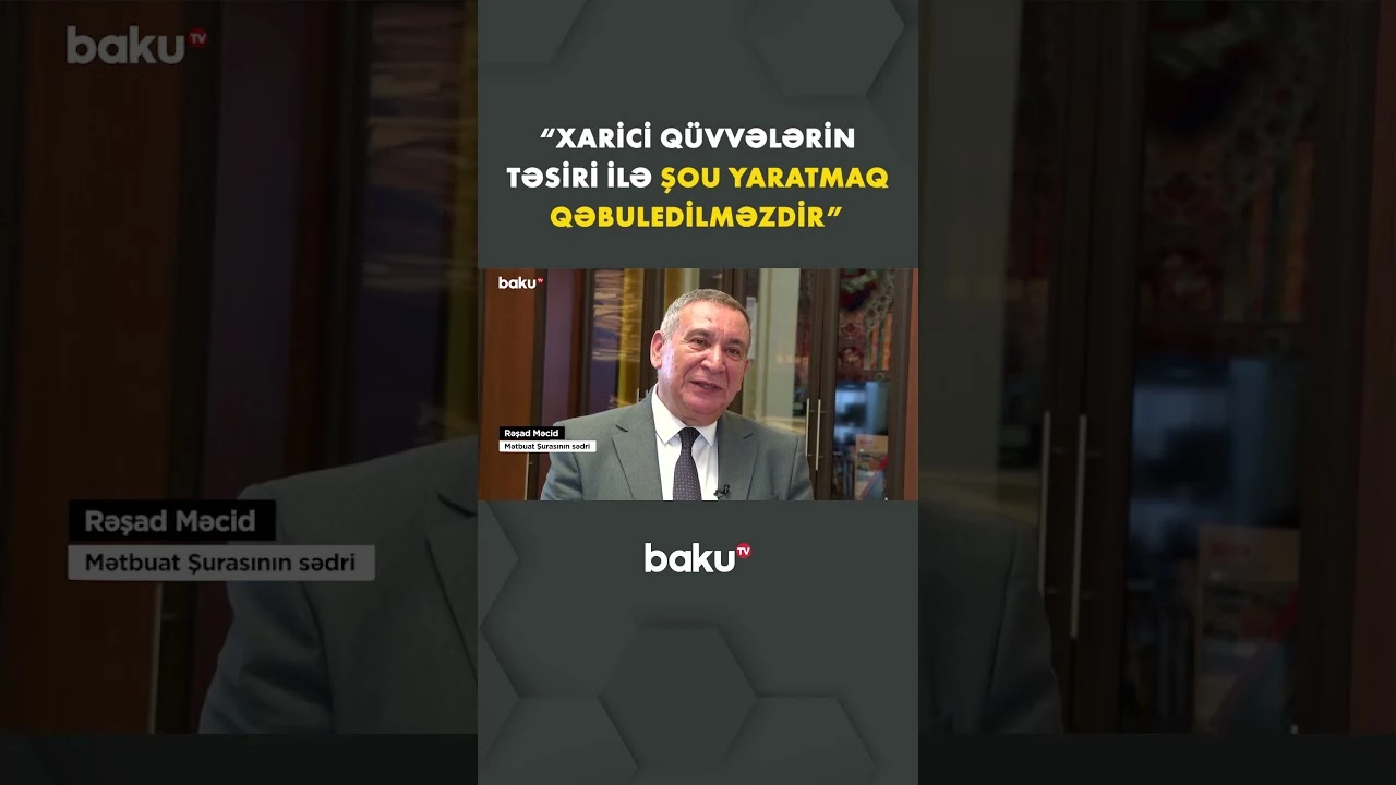 “Onlara gözünün üstündə qaşın var deyən yoxdur” | Rəşad Məcid - Baku TV