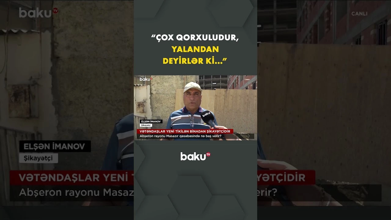 “Üçmərtəbəli bina tikəcəyik” dedilər, görün nə oldu | Sakinlər şikayət edir - Baku TV