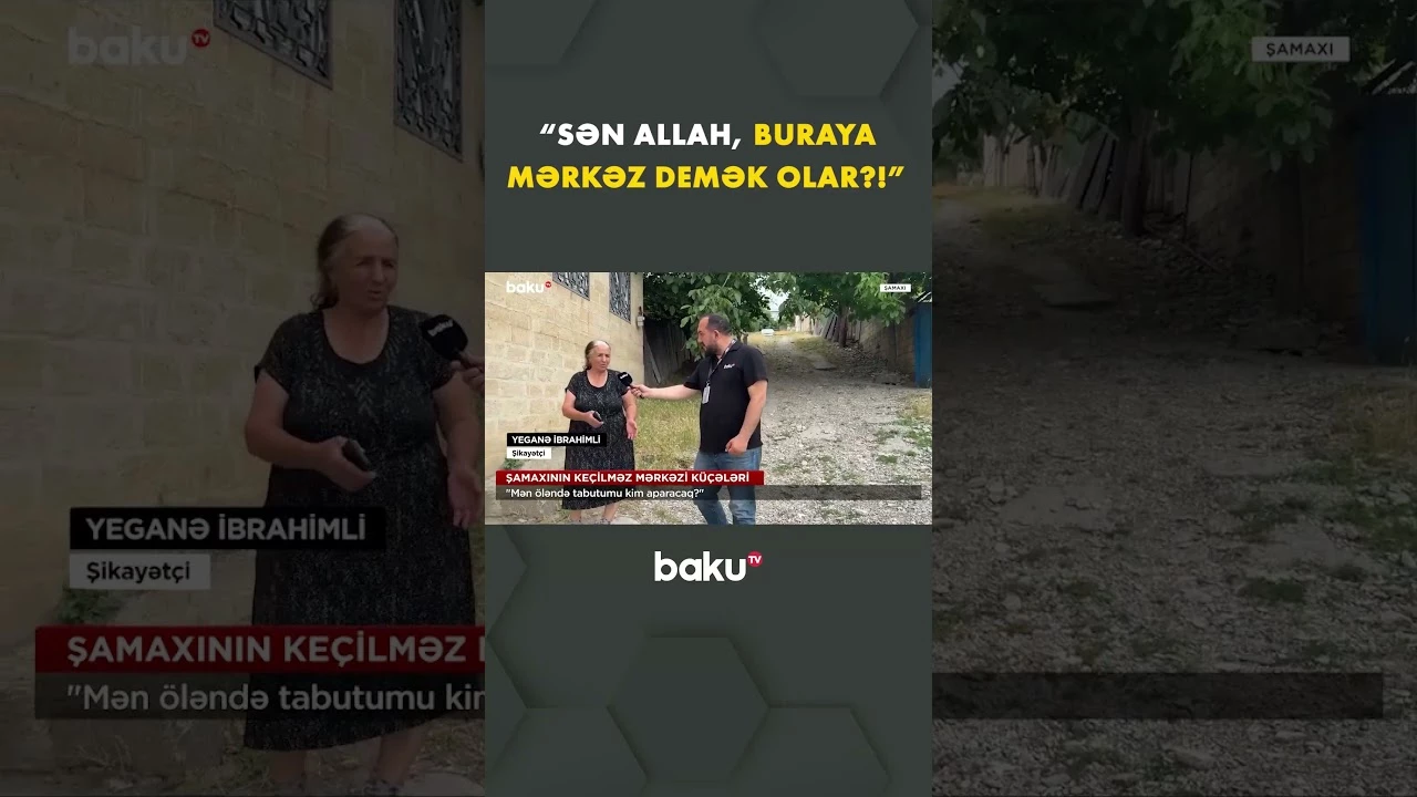 Şamaxının mərkəzi keçilməz vəziyyətdə - Baku TV
