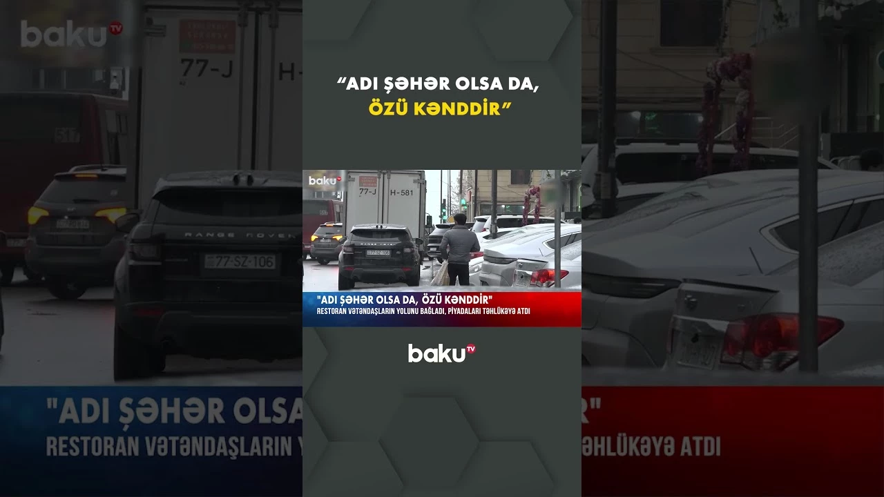 Hər gün xaosun yarandığı Xırdalan şəhəri - Baku TV