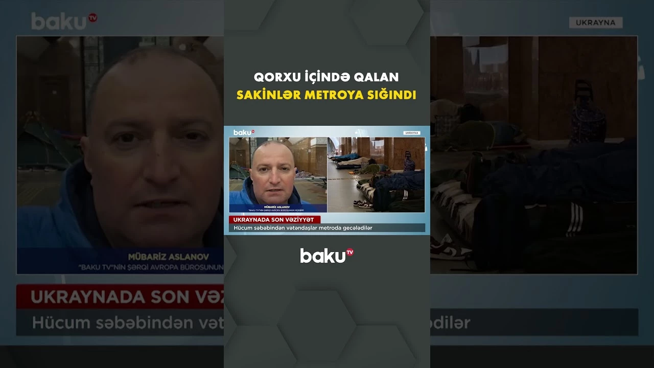 İnsanlar yerin altında qaldı, qorxulu anlar yaşandı | Ukraynada dəhşətli mənzərə - Baku TV