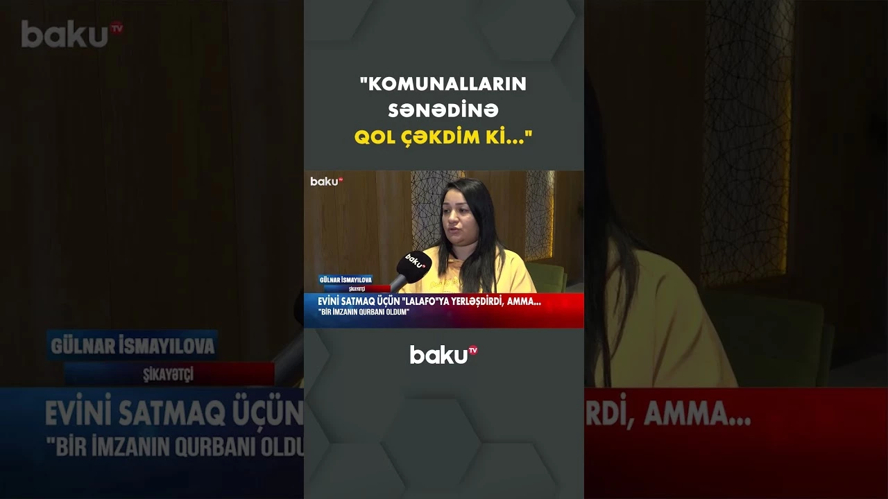 Evini satmaq istəyən qadın nə ilə üzləşdi? - Baku TV