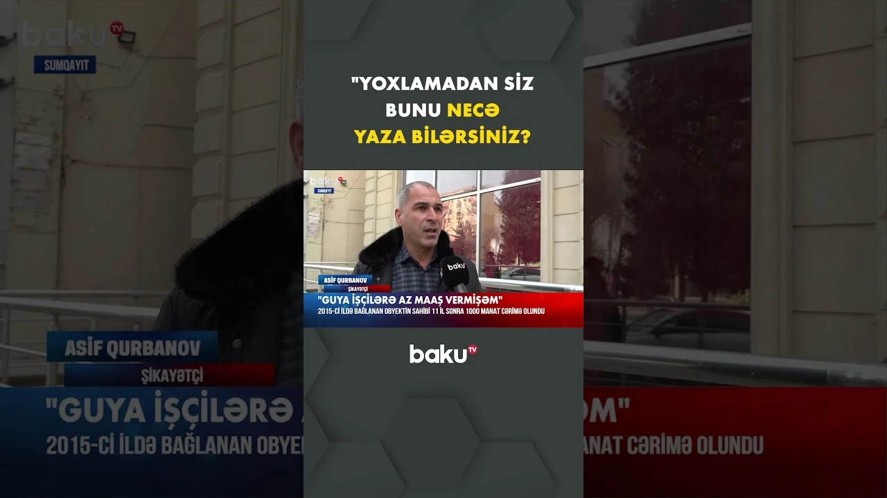 "Guya işçilərə az maaş vermişəm" | Sahibkar etiraz edir - Baku TV
