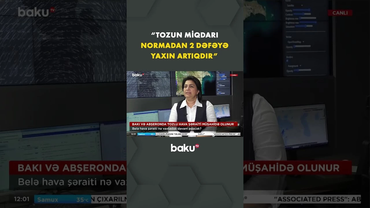 Bakı və Abşeron toz dumanına büründü | Bu cür hava şəraiti nə vaxta qədər davam edəcək? - Baku TV