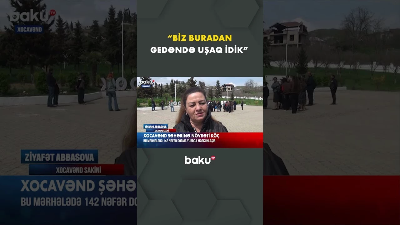 Xocavəndə qayıdan sakinlər öz təəssüratlarını paylaşdı - Baku TV