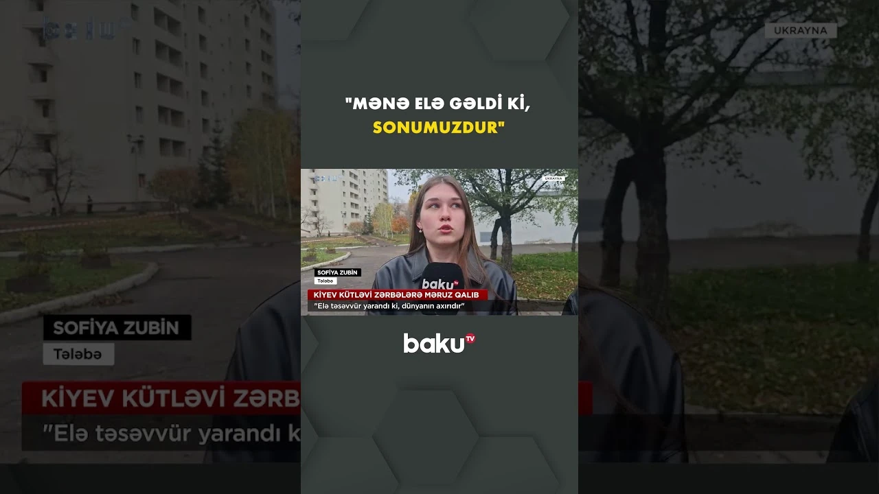 Gecə saatlarında Kiyev kütləvi zərbələrlə vuruldu - Baku TV