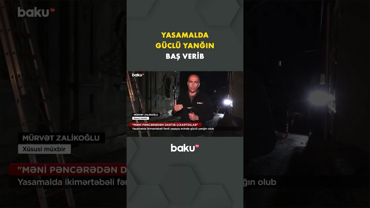 Yasamaldakı yanğının təfərrüatı - Baku TV