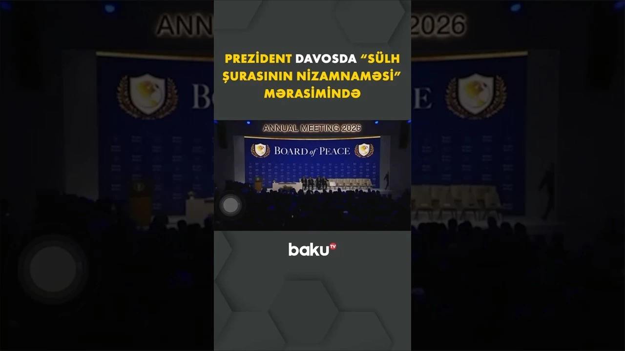 Prezident “Sülh Şurasının Nizamnaməsi” sənədinin imzalanma mərasimində - Baku TV