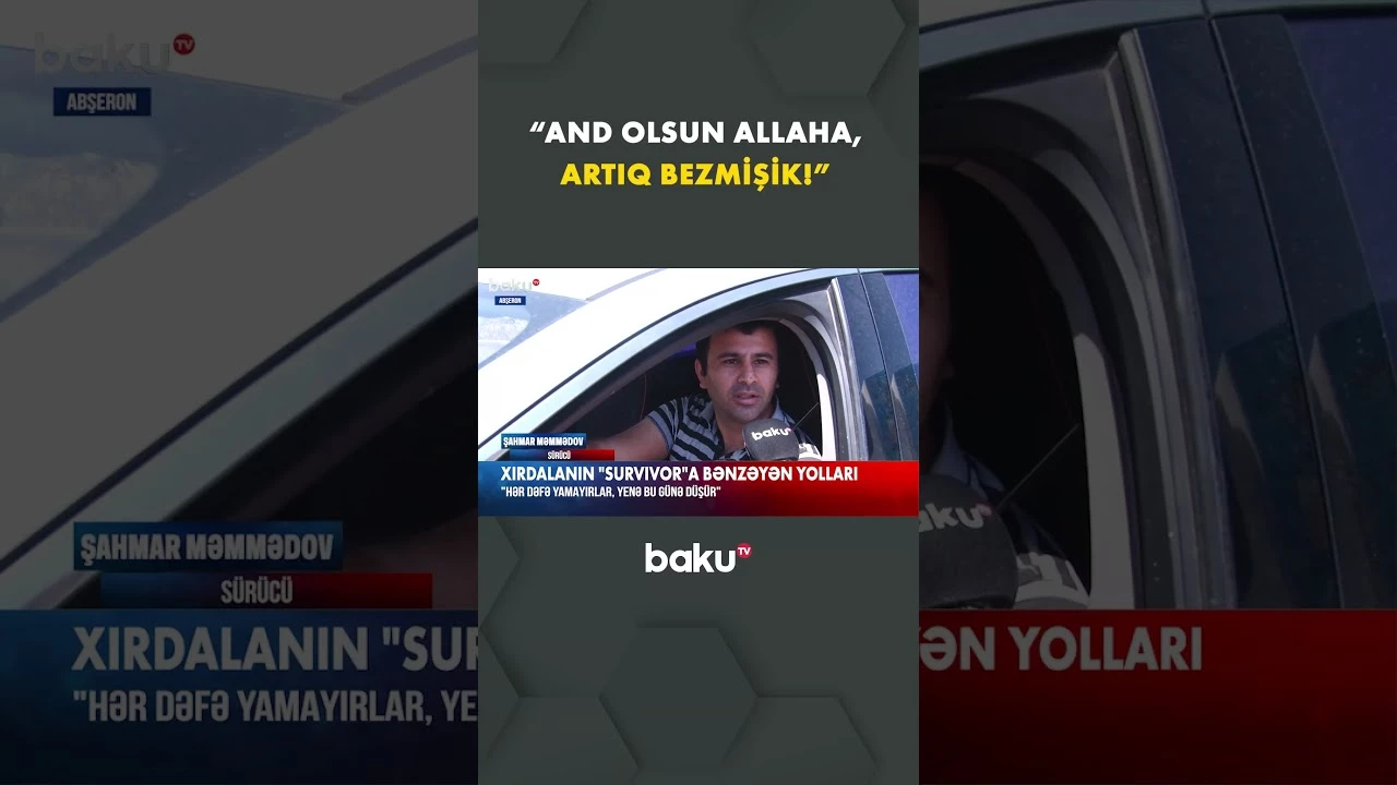Xırdalan sakini özündən çıxdı - Baku TV