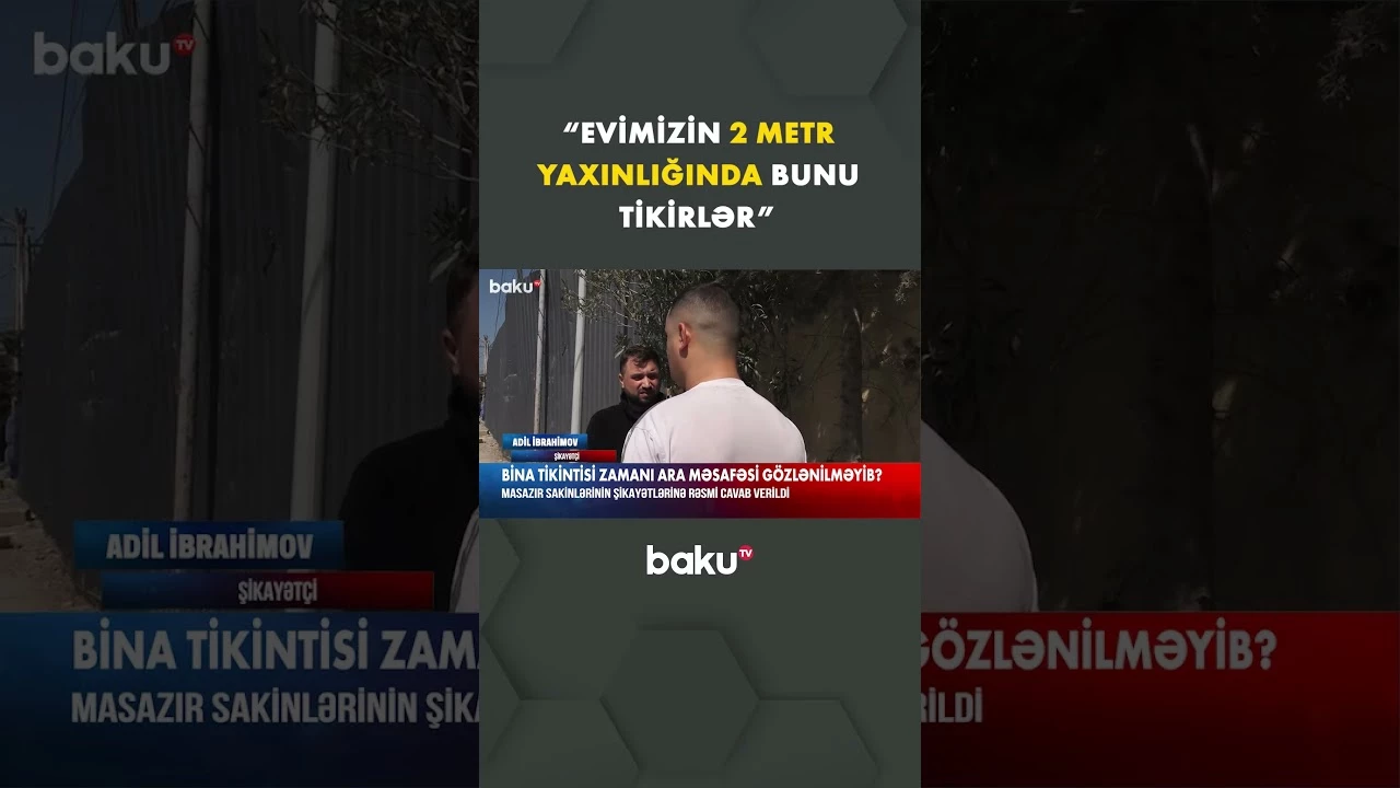 Bina tikintisi zamanı qaydalara əməl olunmayıb?  - Baku TV