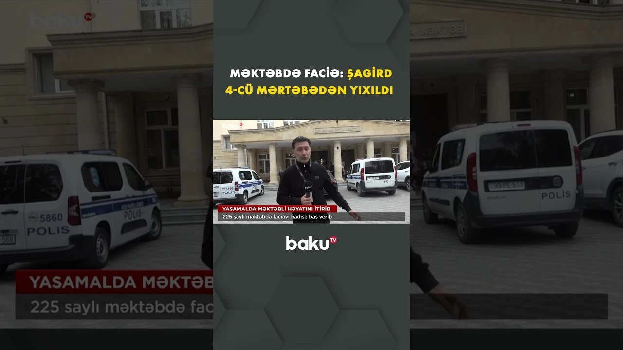 Yasamalda 7-ci sinif şagirdinin dəhşətli sonu - Baku TV