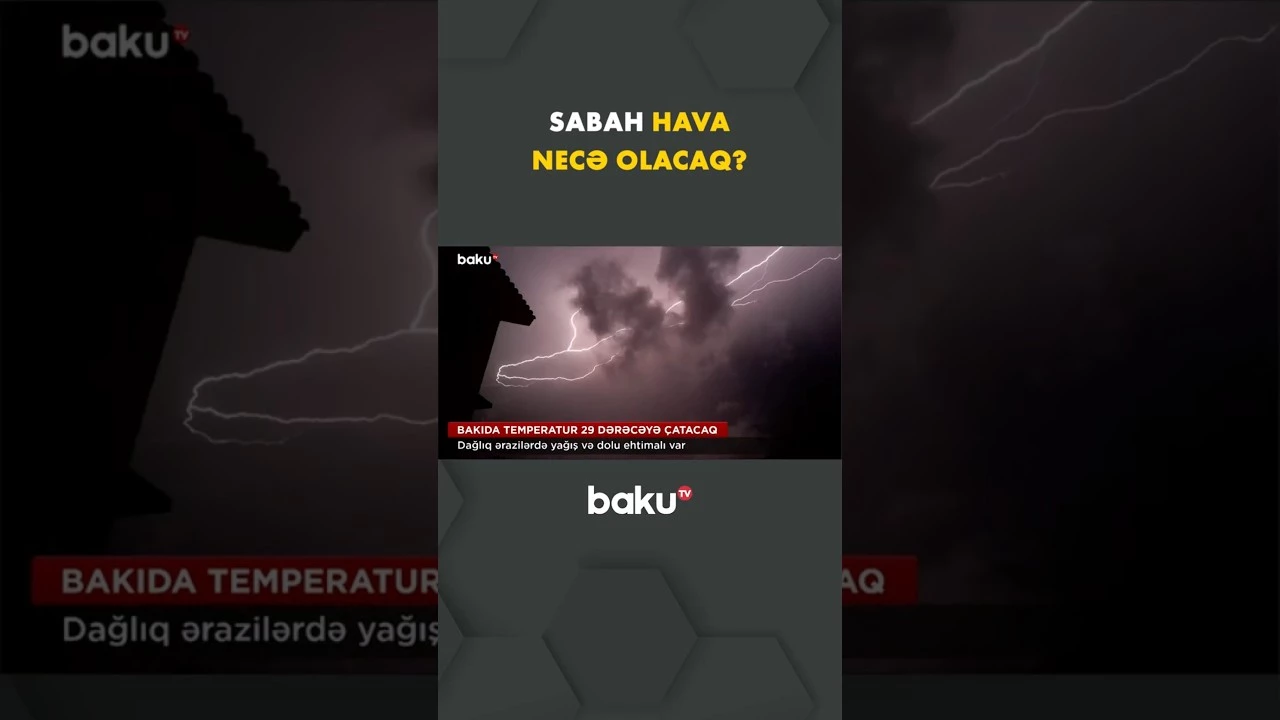 Bakıda və Abşeron yarımadasında hava şəraitinin yağmursuz keçəcəyi gözlənilir - Baku TV