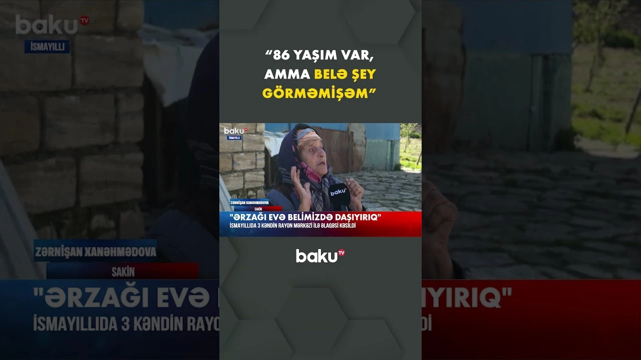İsmayıllıda kəndlərin rayon mərkəzi ilə əlaqəsi pozulub, əhali narazıdır - Baku TV