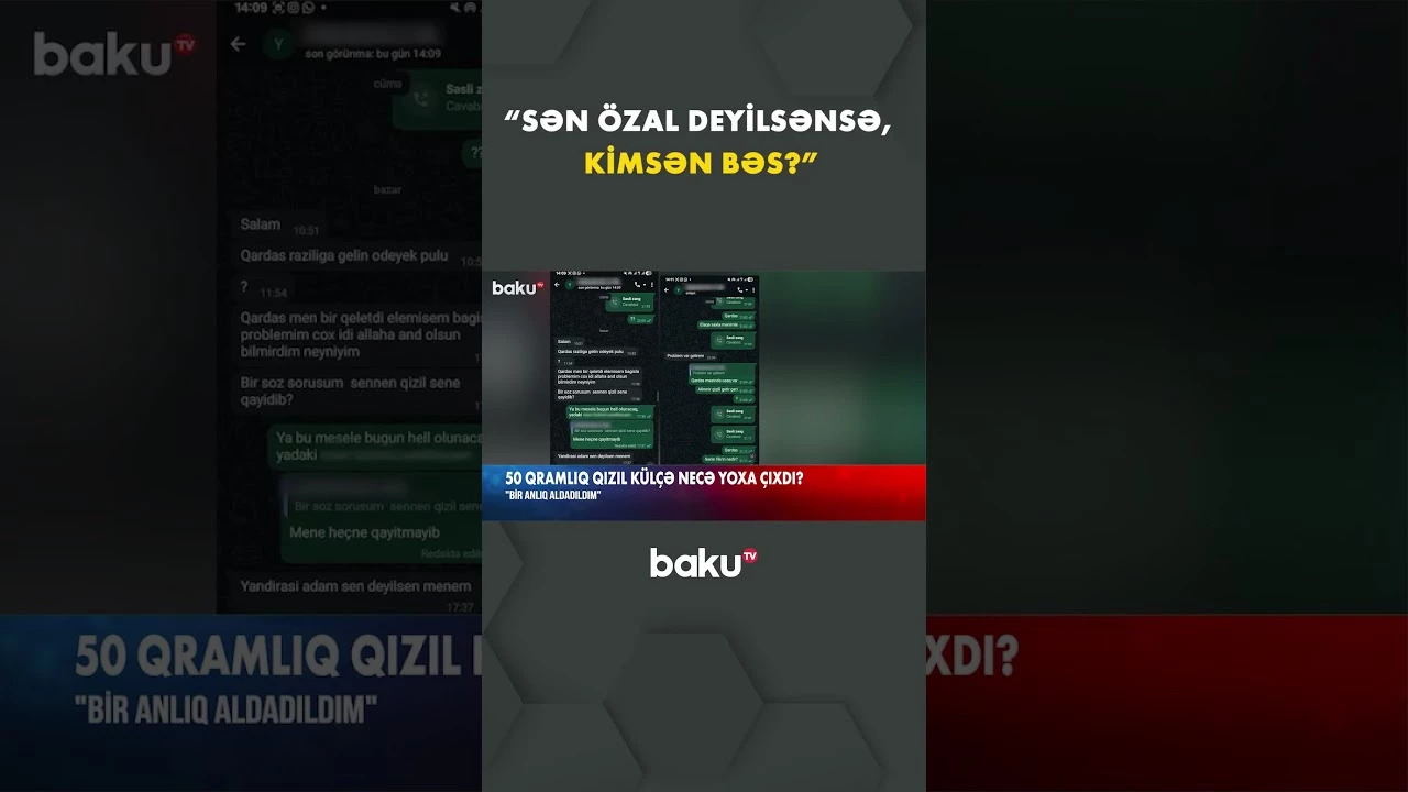 Aldadılan sakin onu aldadan şəxslə danışdı - Baku TV