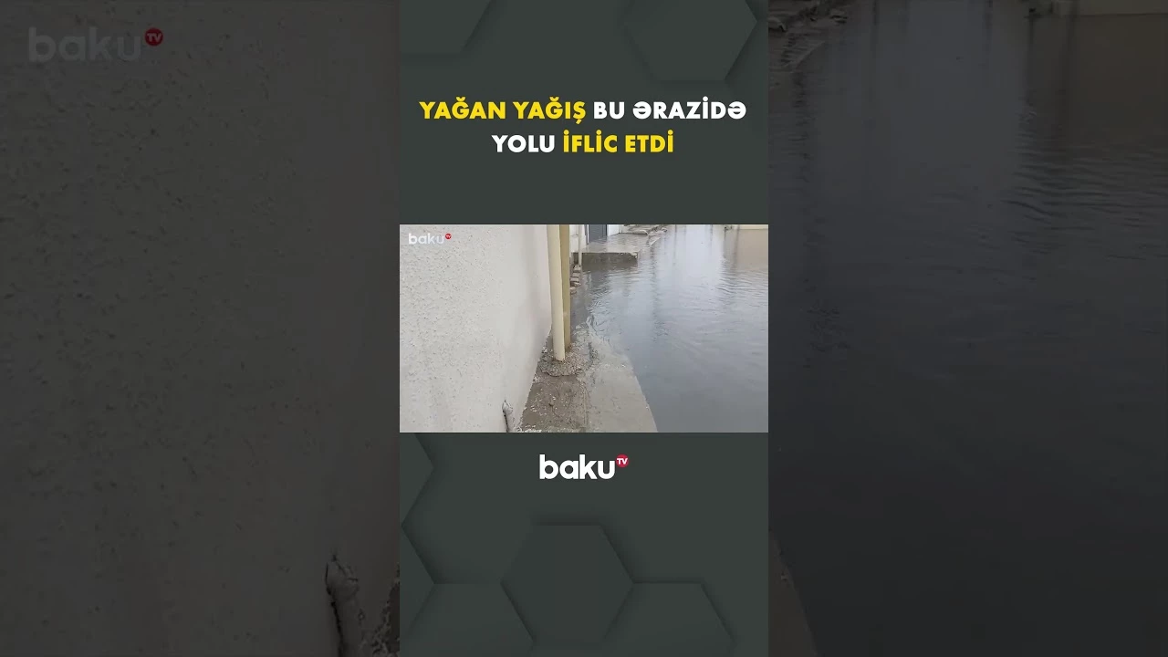 Mərdəkan küçələri keçilməz vəziyyətə düşdü - Baku TV