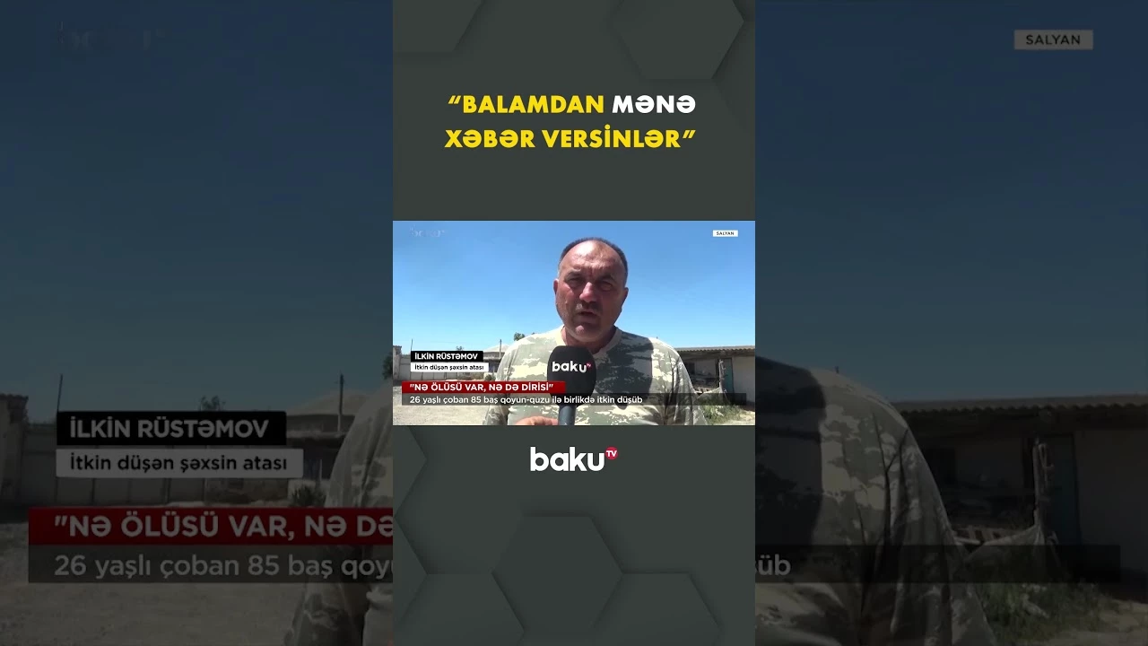 Salyanda gənc çoban sürüsü ilə birlikdə yoxa çıxıb - Baku TV
