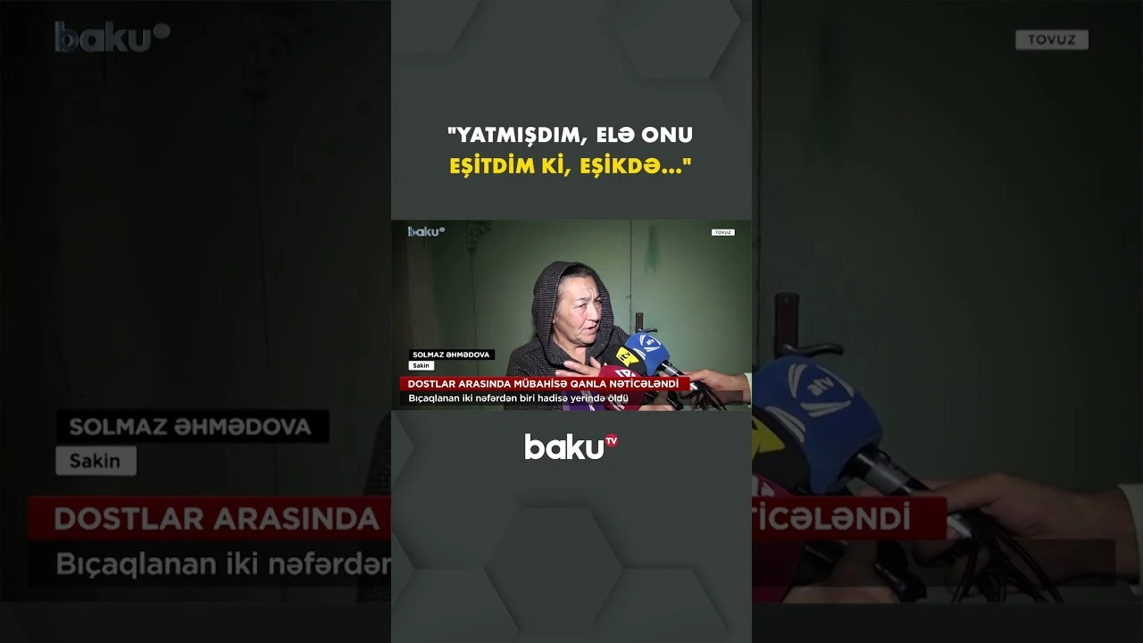 Üç tanış arasında mübahisə ölümlə nəticələnib - Baku TV