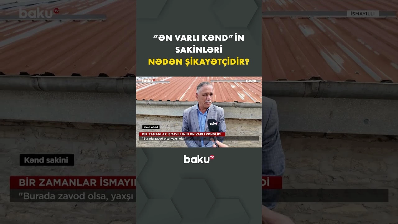 Kənd sakinindən açıqlama - Baku TV