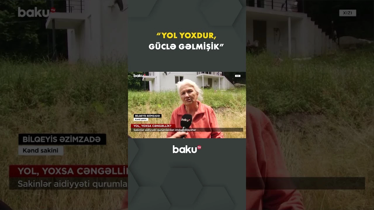 Xızı sakinlərinin yol problemi bitmir - Baku TV