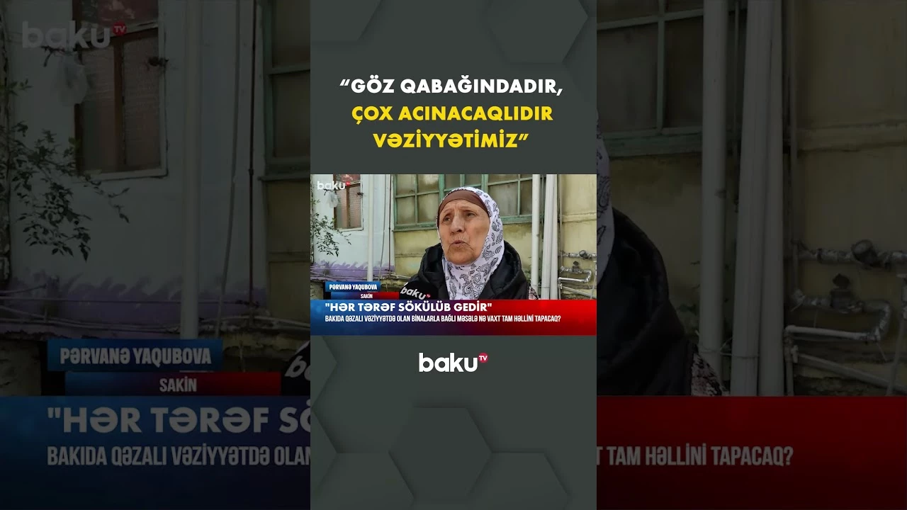 Bu bina insanı ölümə sürükləyir - Baku TV